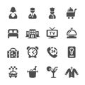 Hotel service icon set 6, vector eps10 Royalty Free Stock Photo