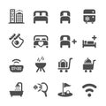 Hotel service icon set 10, vector eps10