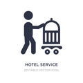 hotel service icon on white background. Simple element illustration from Food concept Royalty Free Stock Photo