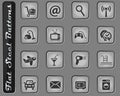 Hotel service icon set