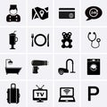 Hotel Services and Facilities Icons. Set 1