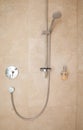 Hotel shower and soap interior closeup