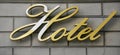 Hotel sign Royalty Free Stock Photo