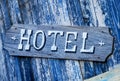 Hotel sign Royalty Free Stock Photo