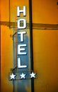 Hotel sign Royalty Free Stock Photo