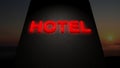 Hotel sign Royalty Free Stock Photo