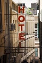 Hotel sign Royalty Free Stock Photo