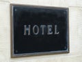 Hotel sign