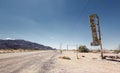 Hotel sign ruin along historic Route 66 Royalty Free Stock Photo