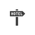 Hotel sign vector icon Royalty Free Stock Photo