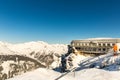 Hotel in ski resort Bad Gastein in winter snowy mountains, Austria, Land Salzburg Royalty Free Stock Photo