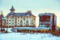Hotel in Strbske pleso, High Tatras, Slovakia Royalty Free Stock Photo