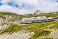 Hotel Summit Observation Point Climbing Mount Pilatus Lucerne Switzerland Royalty Free Stock Photo