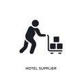 hotel supplier isolated icon. simple element illustration from humans concept icons. hotel supplier editable logo sign symbol