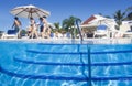 Hotel swimming pool Grand Bahia Principe Aquamarine Royalty Free Stock Photo