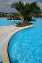 Hotel swimming pool in Rhodes island