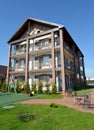 Hotel in the territory of the center of rest, Kaliningrad Royalty Free Stock Photo
