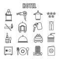 Hotel Themed Line Graphics