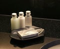 Hotel toiletries Royalty Free Stock Photo