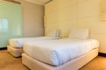 Hotel twin beds room