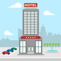 Hotel Vacation Shows City Accomodation 3d Illustration