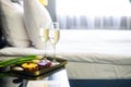 Hotel welcome drink on spa hotel Royalty Free Stock Photo