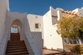 Hotel with white buildings and a recreation area in Egypt Royalty Free Stock Photo