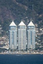 Hotels on Acapulco waterfront Royalty Free Stock Photo