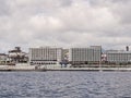 Hotels along the waterfront in Ponta Delgada, Sao Miguel Island