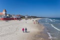 Hotels at the beach of Binz on Rugen island Royalty Free Stock Photo