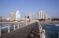 Hotels on Durbans Golden Mile as Viewed from Pier Royalty Free Stock Photo