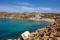 Hotels of Ghajn Tuffieha bay, Malta Royalty Free Stock Photo