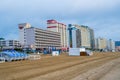 Hotels line Virginia Beach along the Boardwalk