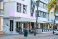 Hotels on Ocean Drive Miami Beach shut down due to Coronavirus Covid 19 pandemic quarantine