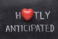 Hotly anticipated heart Royalty Free Stock Photo