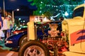 Hotot rods on the plaza in Santa Fe New Mexico leading up to Zozobra Royalty Free Stock Photo