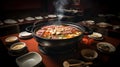 Hotpot Temptations, Food Photography Showcasing the Mouthwatering Charms of Authentic Chinese Dining, Generative AI