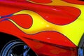 Hotrod with Flames Royalty Free Stock Photo