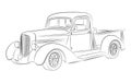 Hotrod pickup drawing