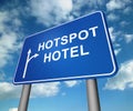 Hotspot Hotel Online Accomodation Wifi 3d Illustration