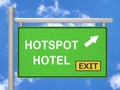 Hotspot Hotel Online Accomodation Wifi 3d Illustration