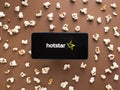 Hotstar - a video streaming service photographed for stock. sunday , April 5, 2020, Assam, india.