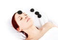 Hotstone massage Royalty Free Stock Photo