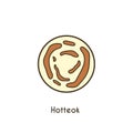 hotteok. Vector illustration decorative design