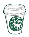 The hottest coffee in whole Westeros Royalty Free Stock Photo