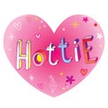 Hottie heart shaped love design Royalty Free Stock Photo