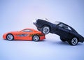 Hotwheels car toys Royalty Free Stock Photo