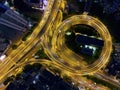 The Houde Road Interchange in the evening Royalty Free Stock Photo