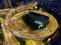 The Houde Road Interchange in the evening