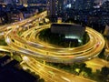 The Houde Road Interchange in the evening